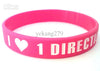 160pcs one direction silicone wristband &amp; bracelet Wrist Band Bracelets 1D fan free shipping