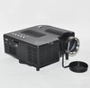 Black Mini LED Projector Home Theater With HDMI+VGA+ SD Card+AV IN+USB Input