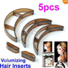 Free Shipping 5 Pcs Bumpits Big Happie Hair Volumizing Inserts Hair Pump Beauty Set Tool Gift