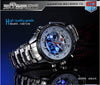 2014 New Trendy Men's Sport Watch TVG KM-468 Fashion LED Analog Dive Watch for Men Dual Movements Waterproof